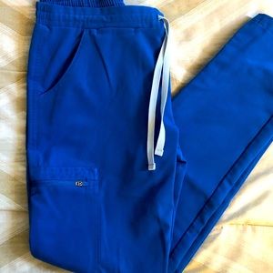 Figs Royal Blue scrub pants